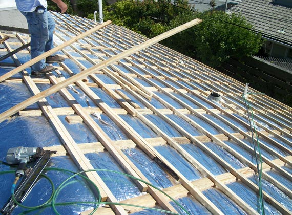 Battens Over Foil Faced Insulation