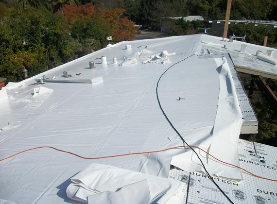 Installation of Roof Membrane