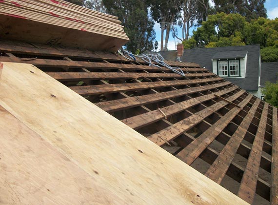 Plywood Over Skip Sheathing Installation