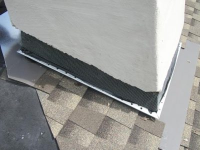 Stucco Chimney Base Screen