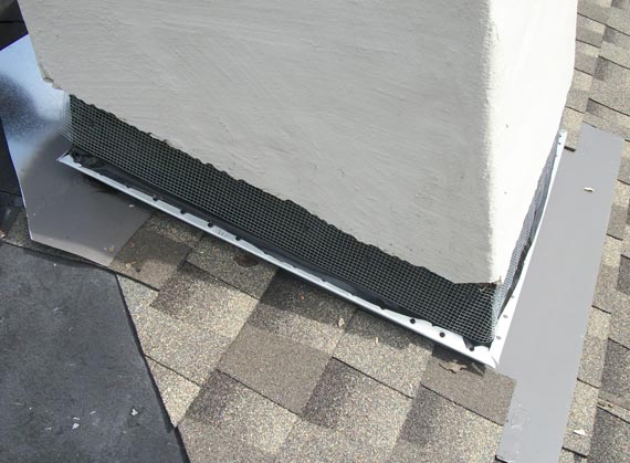 Stucco Chimney Base Screen