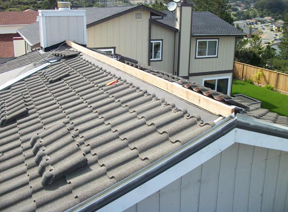 Villa Tile Ridge Build Up Roof