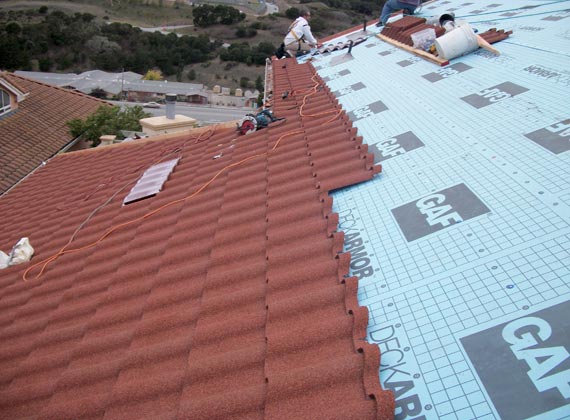 Villa Tile Roof Installation